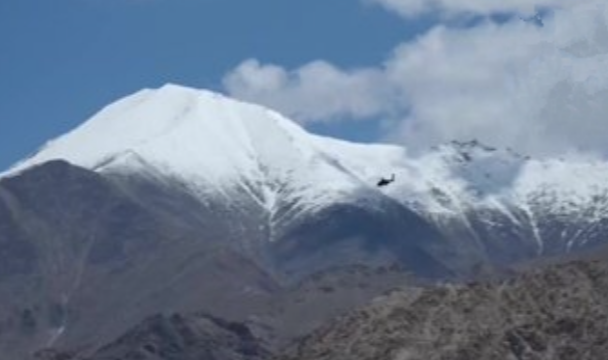 Military chopper and fighter jet activity seen in Leh, Ladakh