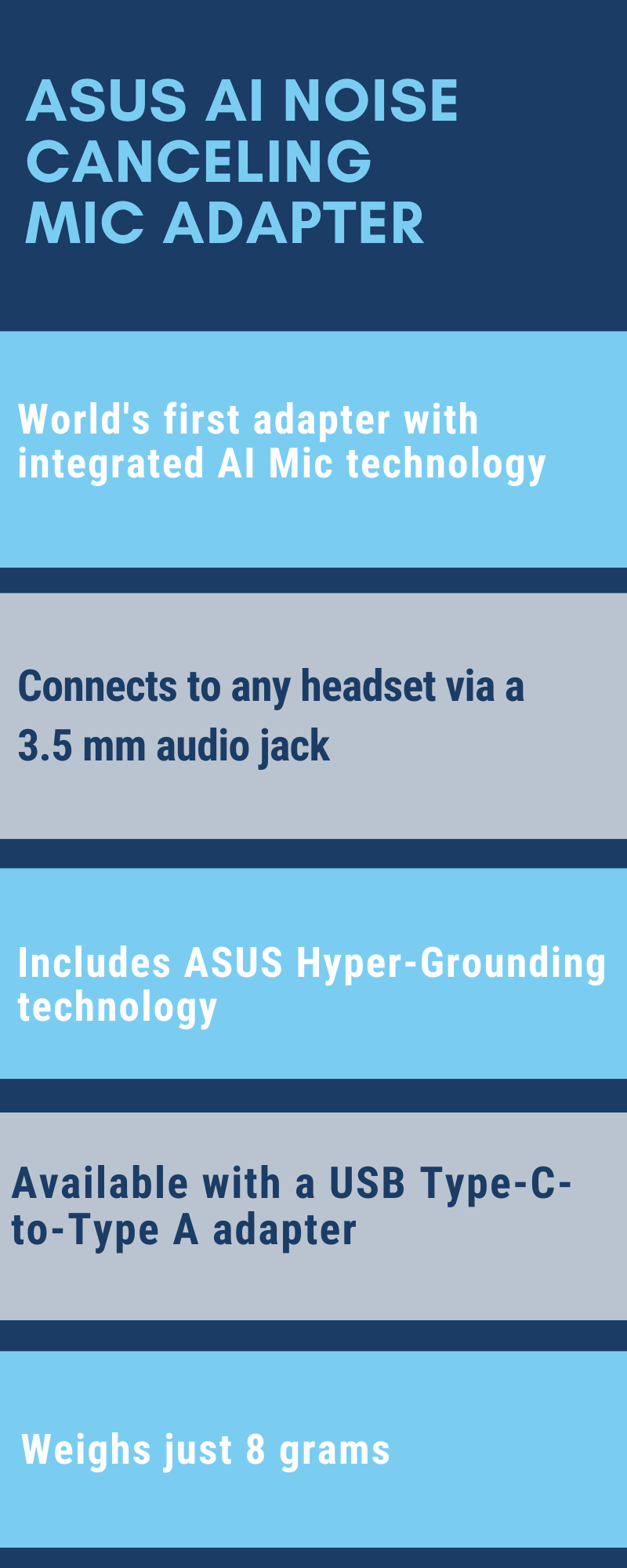 asus ai noise cancelling microphone technology , ASUS AI Noise Cancelling Mic Adapter