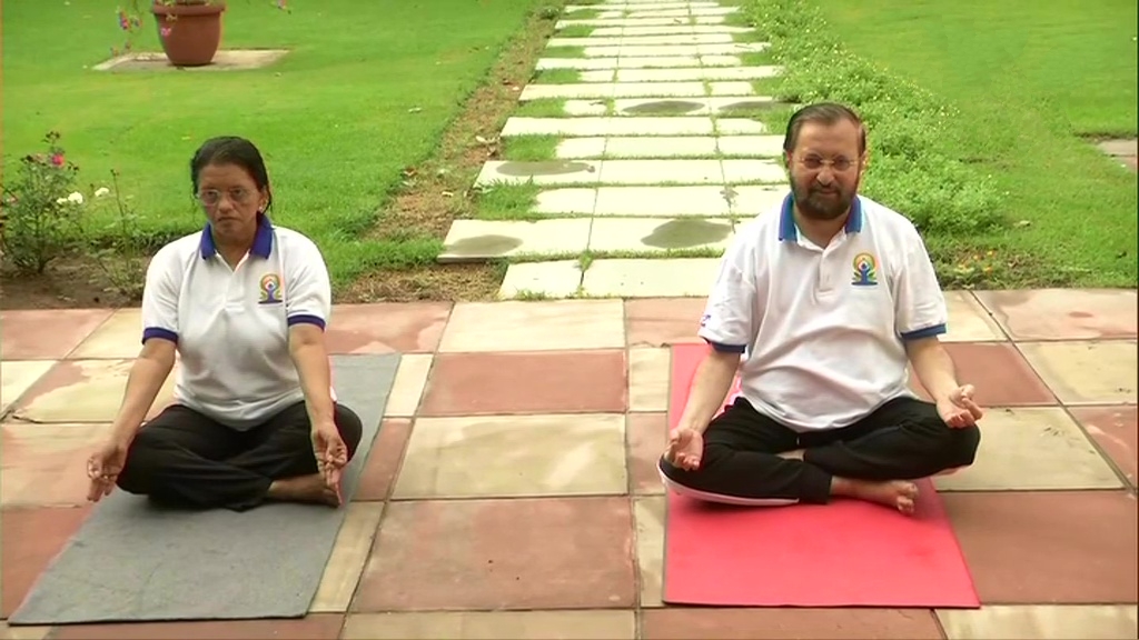 Celebrities participated in the Sixth Yoga Day