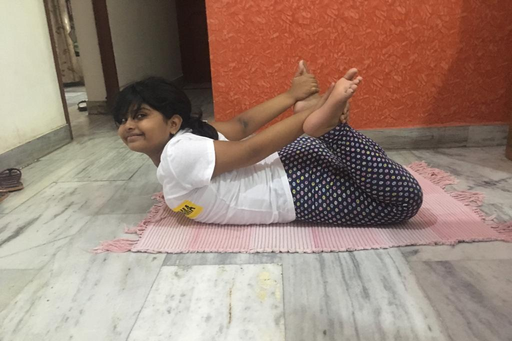 Yoga Day at home in Paonta