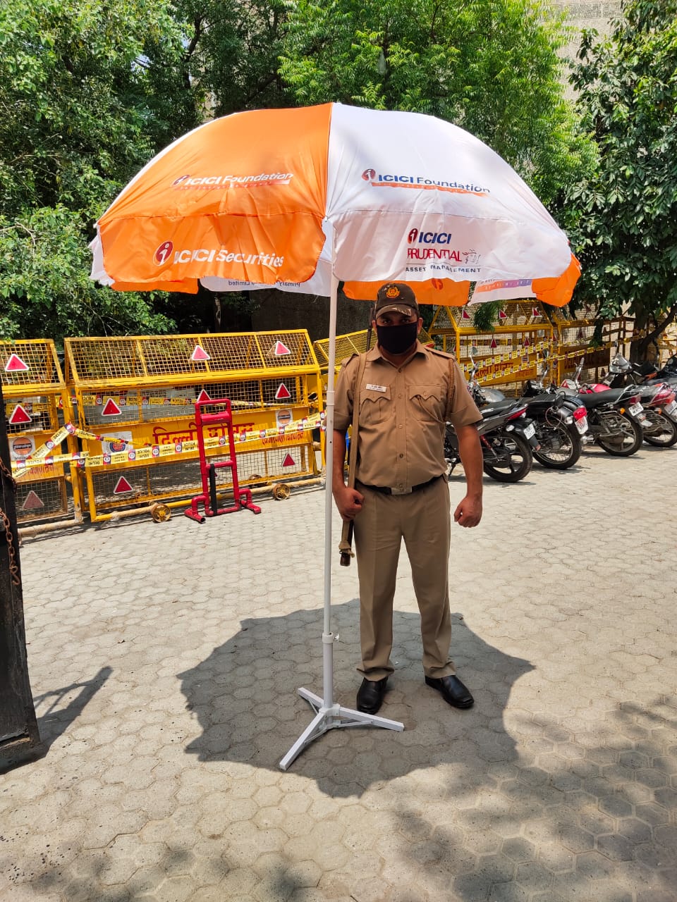 Amid coronavirus pandemic, the duty-bound policemen have been working for extended hours under the scorching heat.