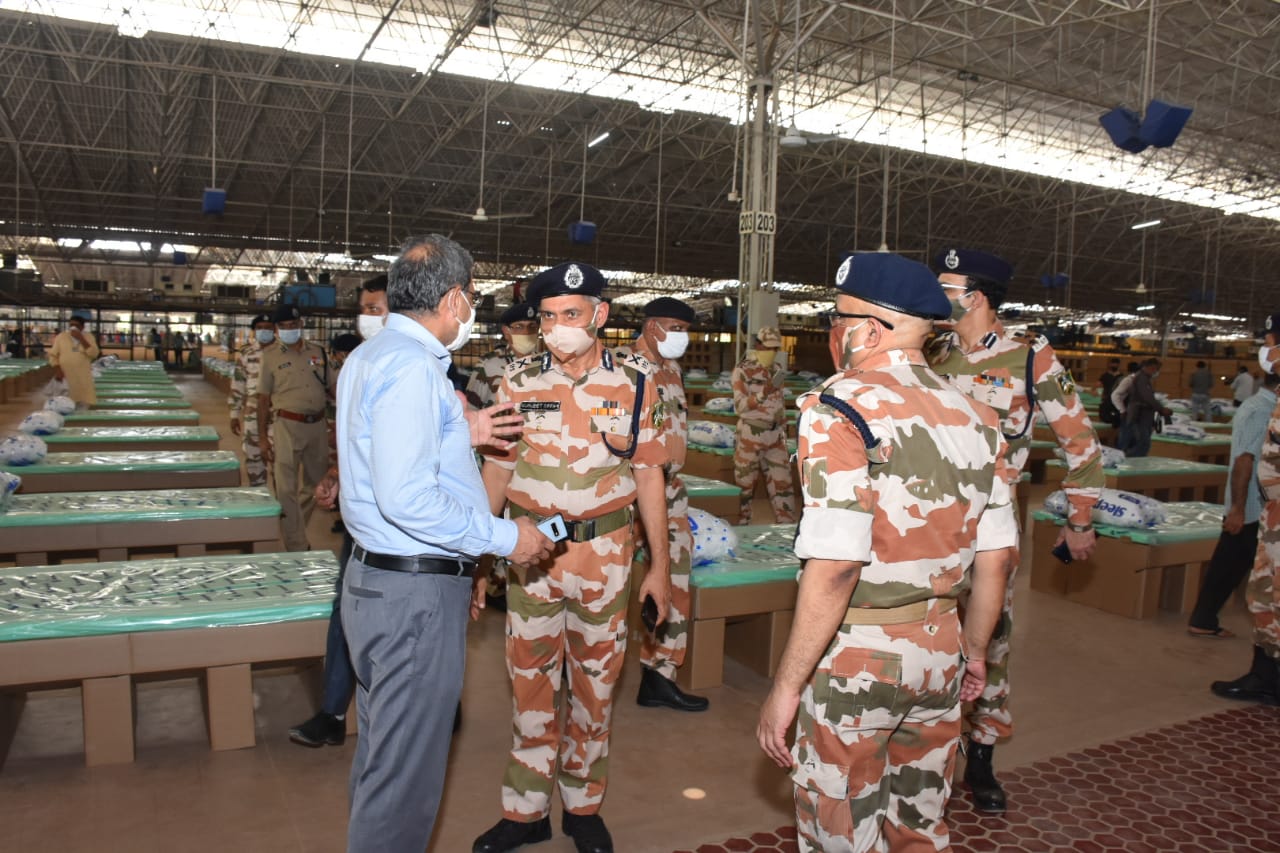 ITBP chief visits newly created COVID-19 care facility in Delhi