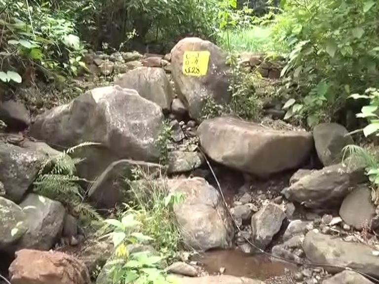 Use of water flowing from the mountain