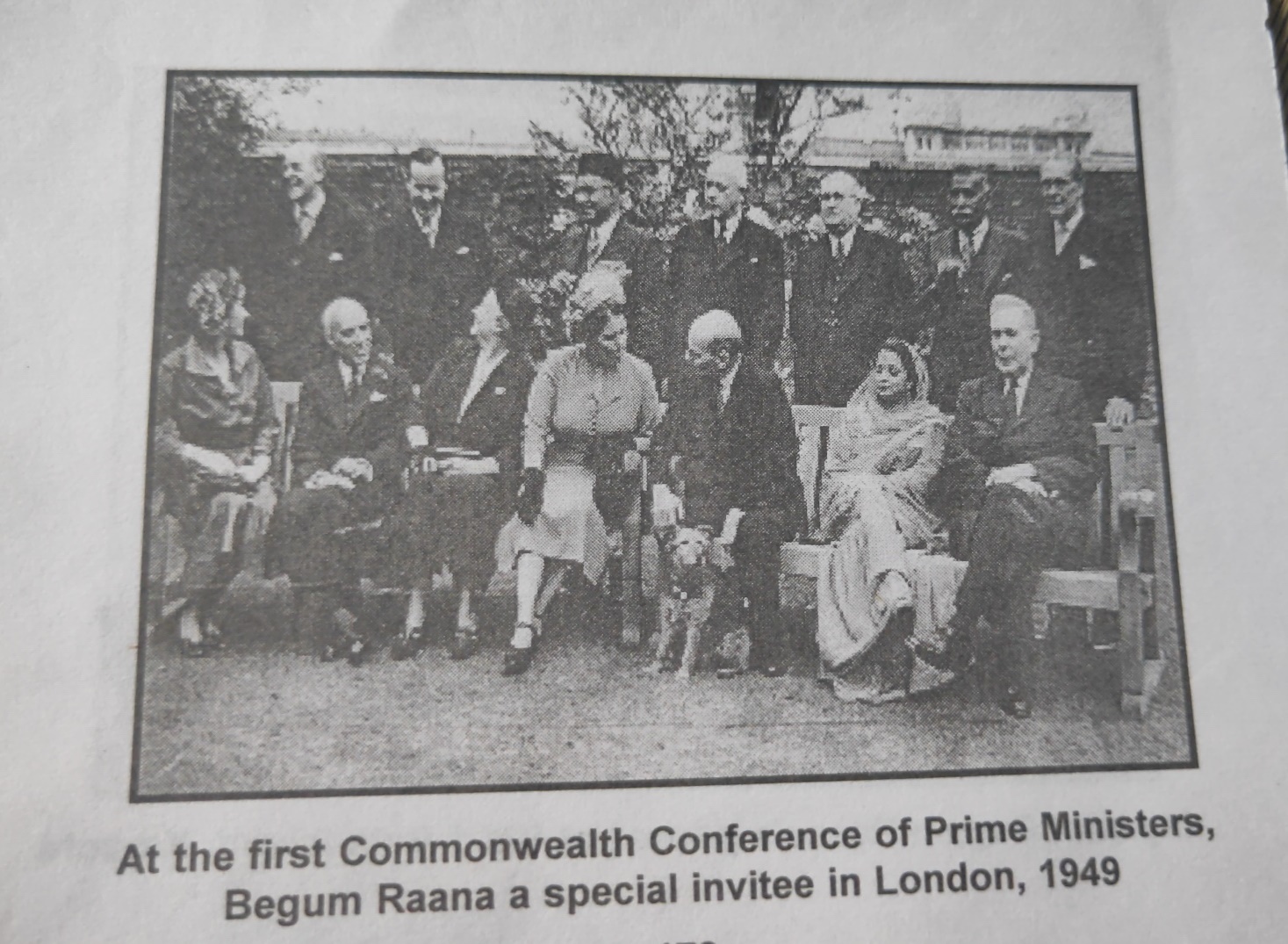 In pic: Begum Raana at the Commonwealth Conference of Prime Ministers