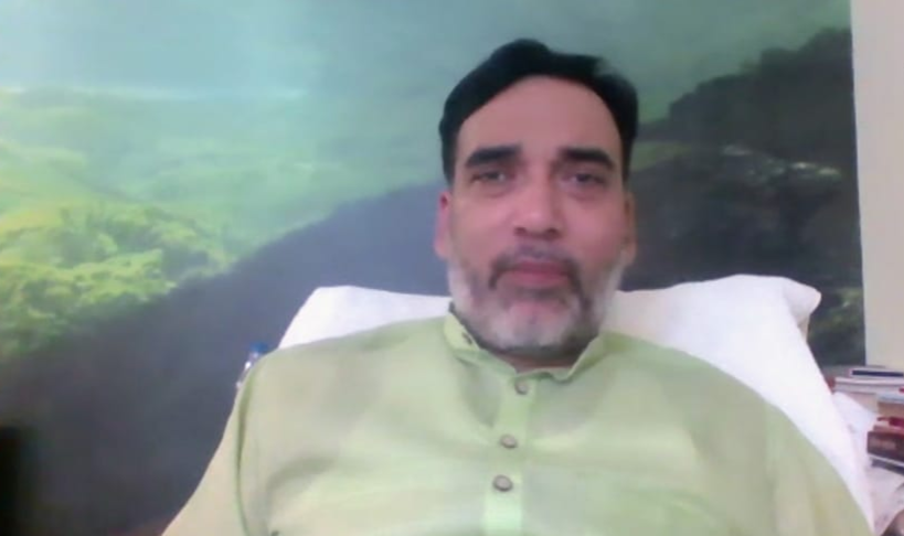 gopal rai meeting over locusts attack in delhi