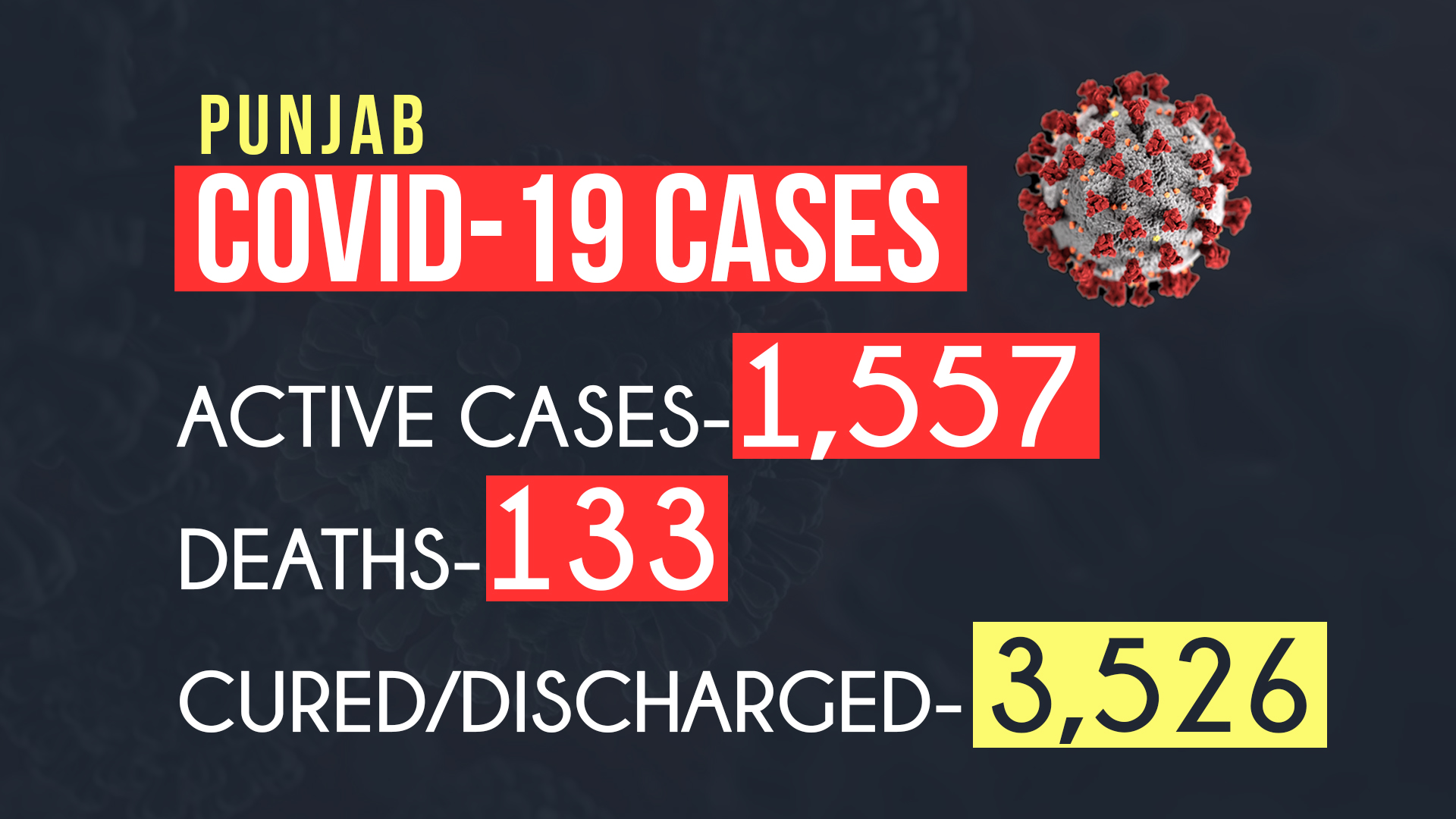 TOTAL COVID-19 CASES IN PUNJAB