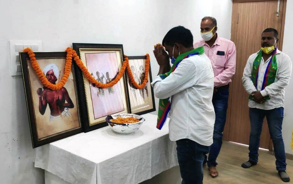 Governor Draupadi Murmu and JMM supremo paid tribute to heroes of Santal Hul in ranchi