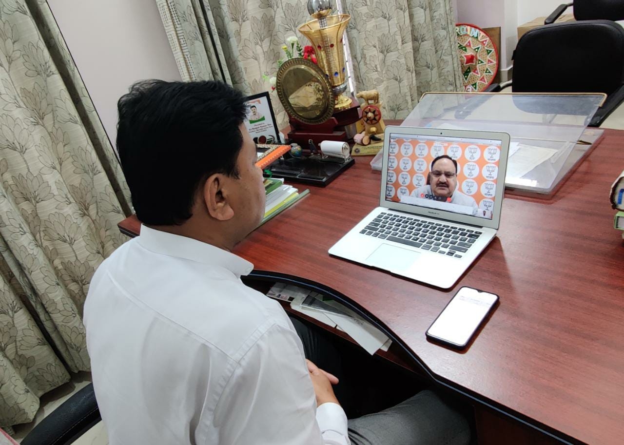 BJP state President Ranjeet Das Meeting With J P Nadda