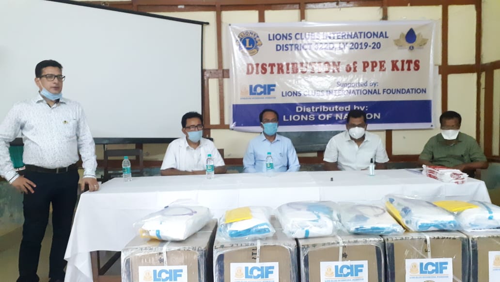 ppe kit distibution at nagoan  liance clube at nagoan  bhugaswari phukanoni civil hospital