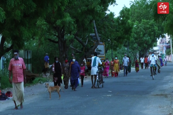 பவுர்ணமி கிரிவலம் சென்ற பக்தர்கள்