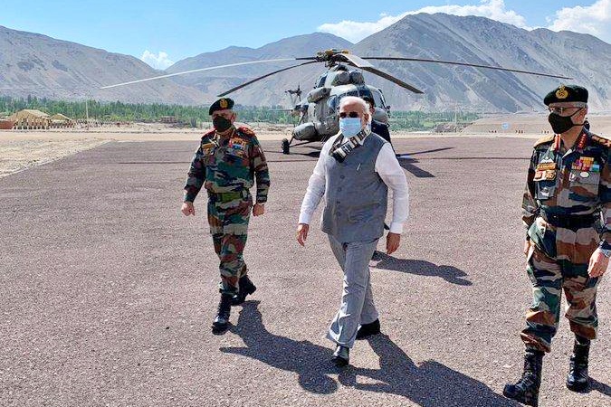 ladakh visit of pm modi