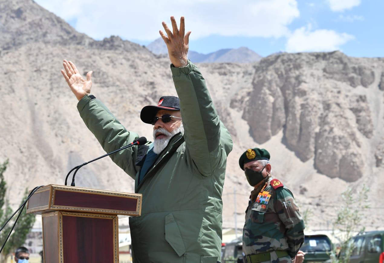 ladakh visit of pm modi