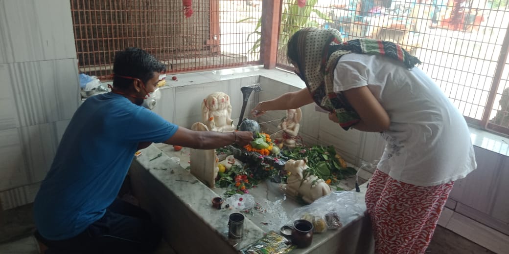 fear of corona epidemic in devotees temple seen deserted