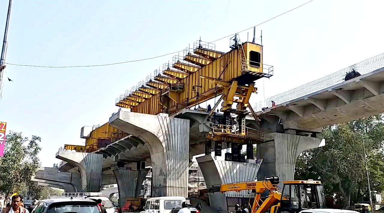 Corona effect on construction, Jaipur Sodala Elevated Project