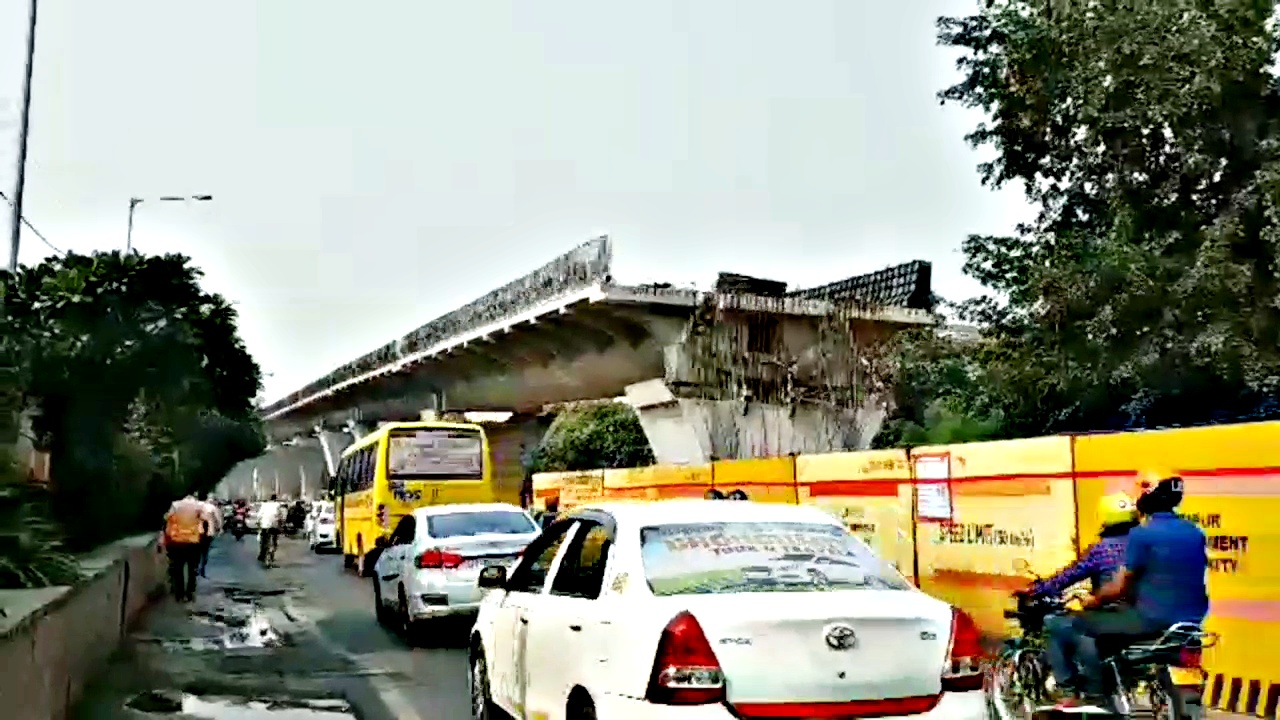 Corona effect on construction, Jaipur Sodala Elevated Project