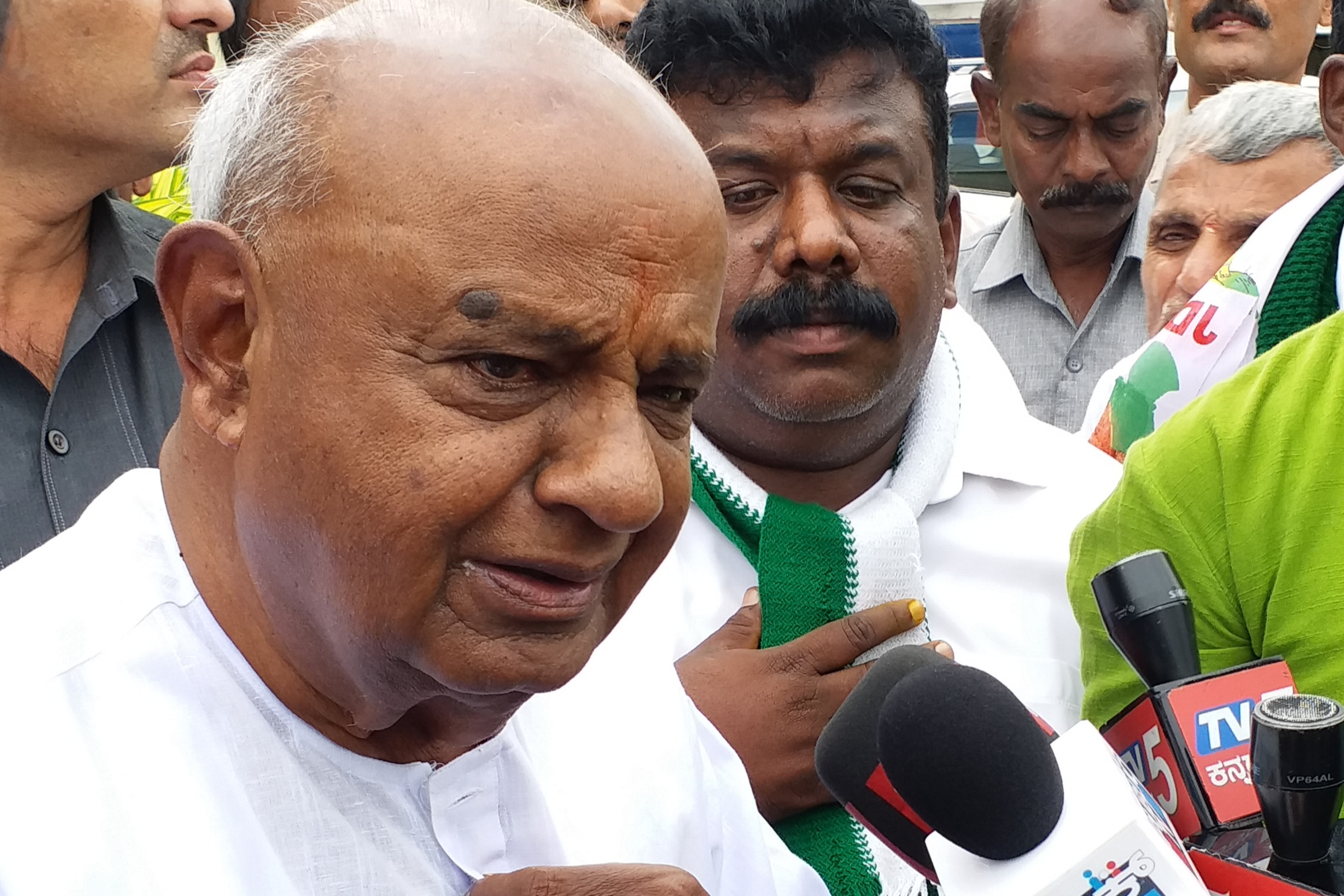 JDS leaders meeting of led by H. D Deve Gowda