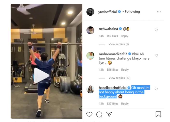 Kaif takes hilarious dig at Yuvraj on workout video