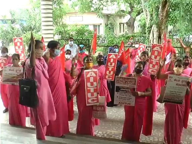 Asha activists protest across the state