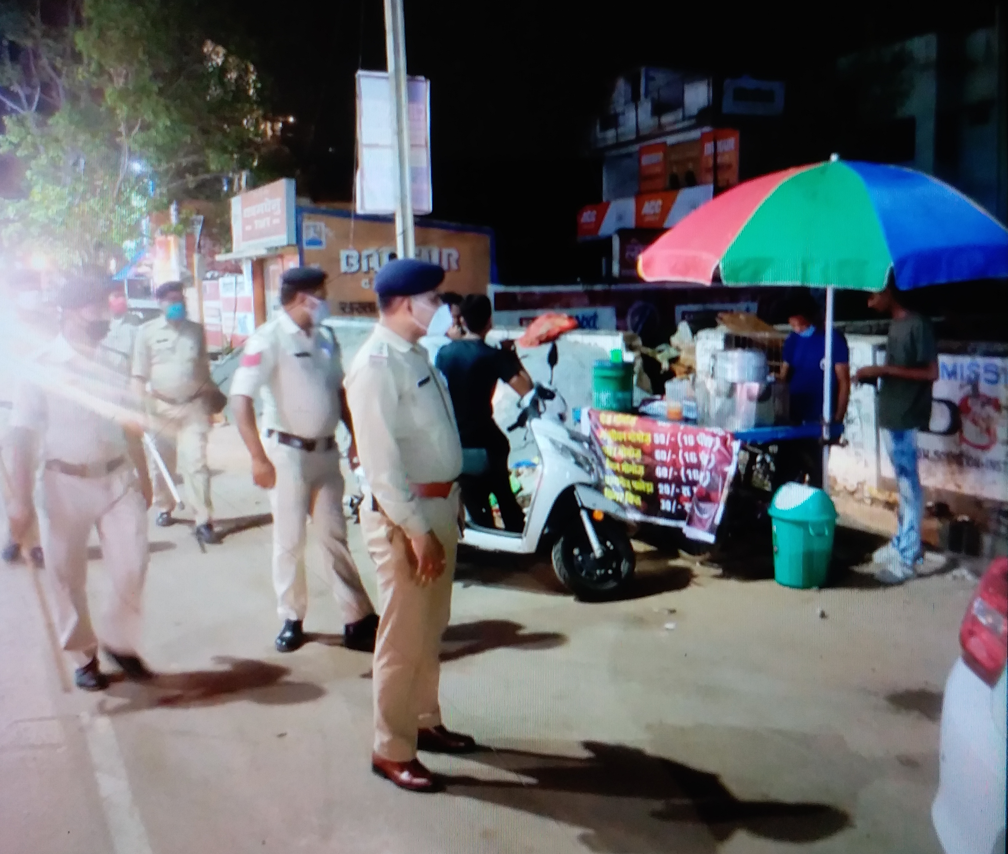 Police inspecting shops