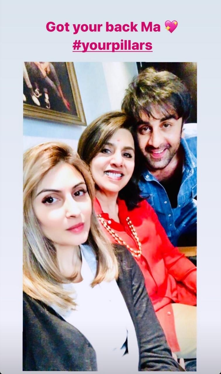 Ranbir, Riddhima are Neetu's 'pillars' of strength