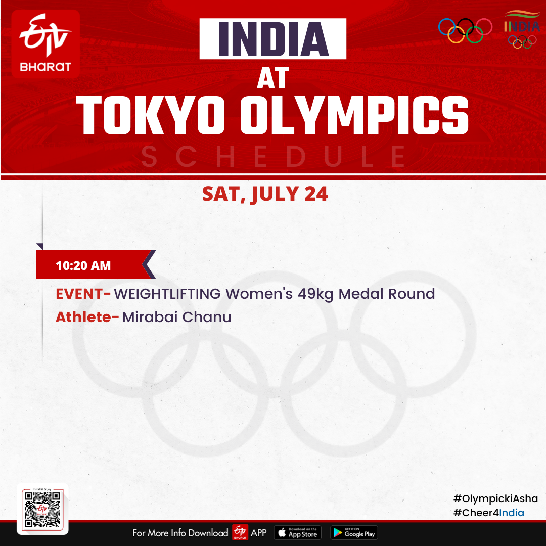 Day 2 schedule of Indian athletes