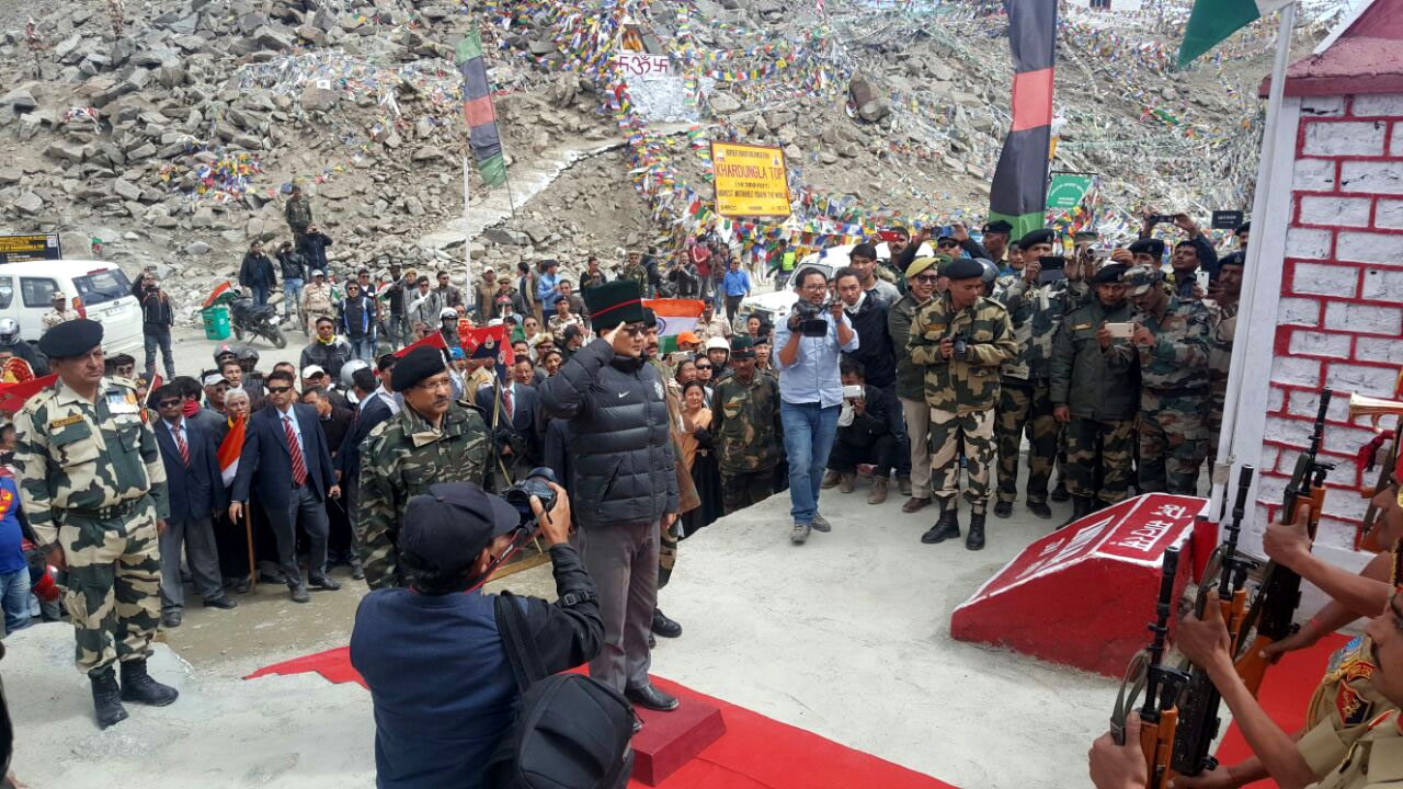 Kiren Rijiju in Ladakh