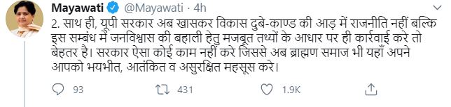 mayawati tweet