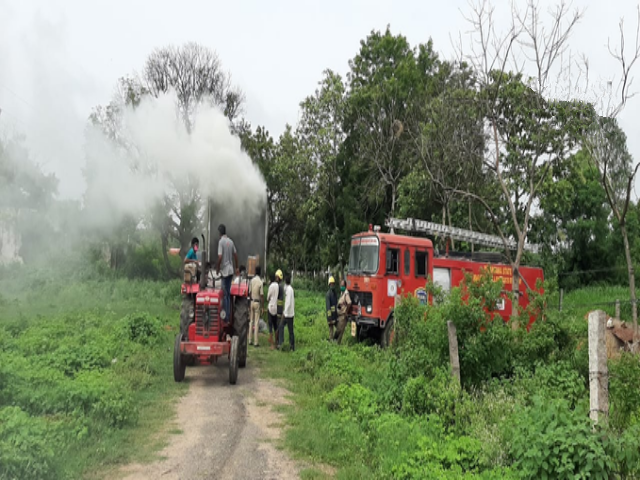 Telangana truck fire