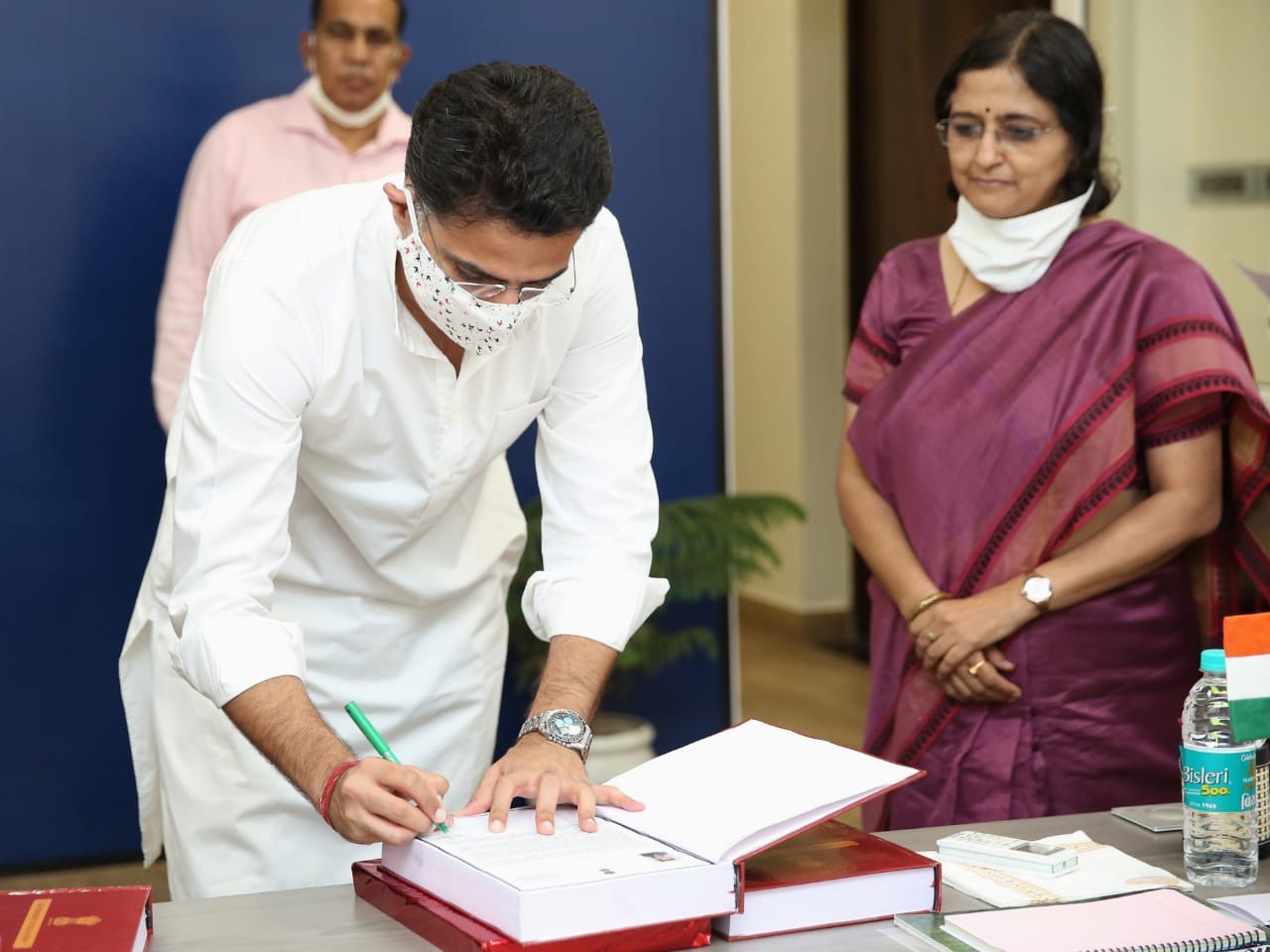 Rajasthan Dy CM Sachin Pilot during a PWD event