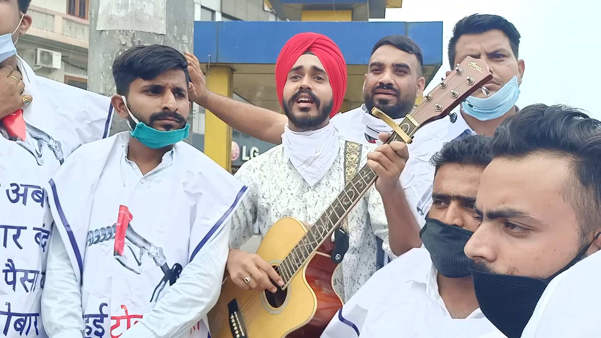 Youth congress protest in una