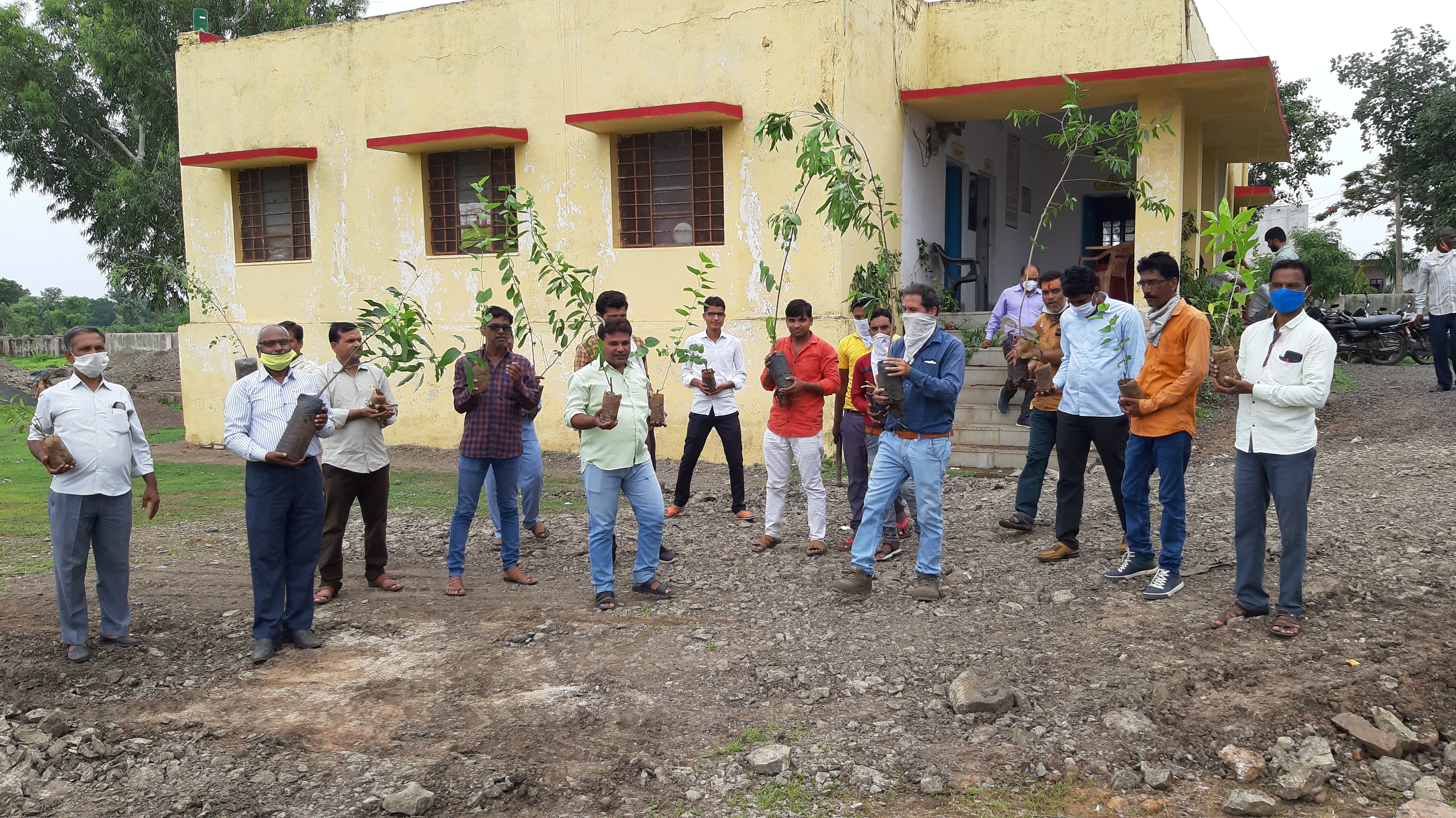 पौधरोपण कार्यक्रम का आयोजन, Plantation Program organized