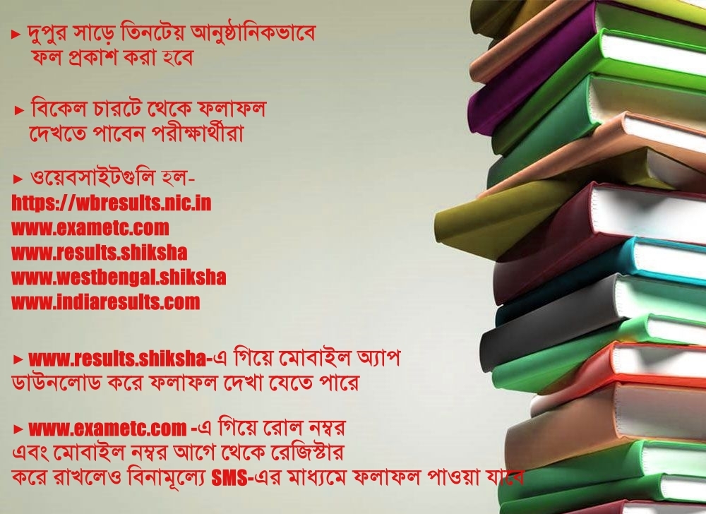 আজ উচ্চমাধ‍্যমিকের ফল