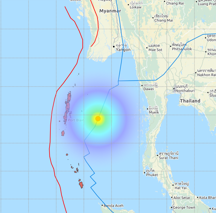 center of earthquake