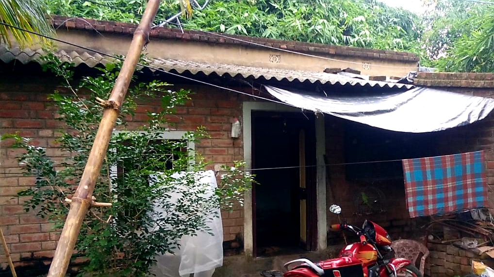 Pragya's home in Paschim Keshabpur village