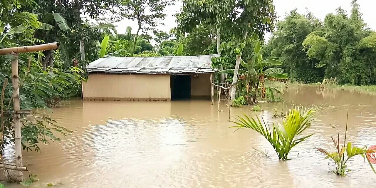 Flood in kampur of Nagaon