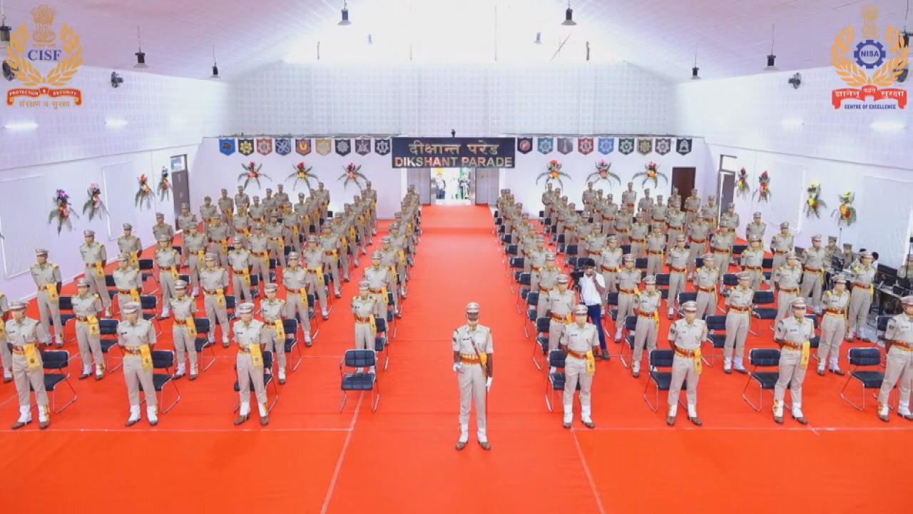 E-passing out parade at CISF, NISA in Hyderabad