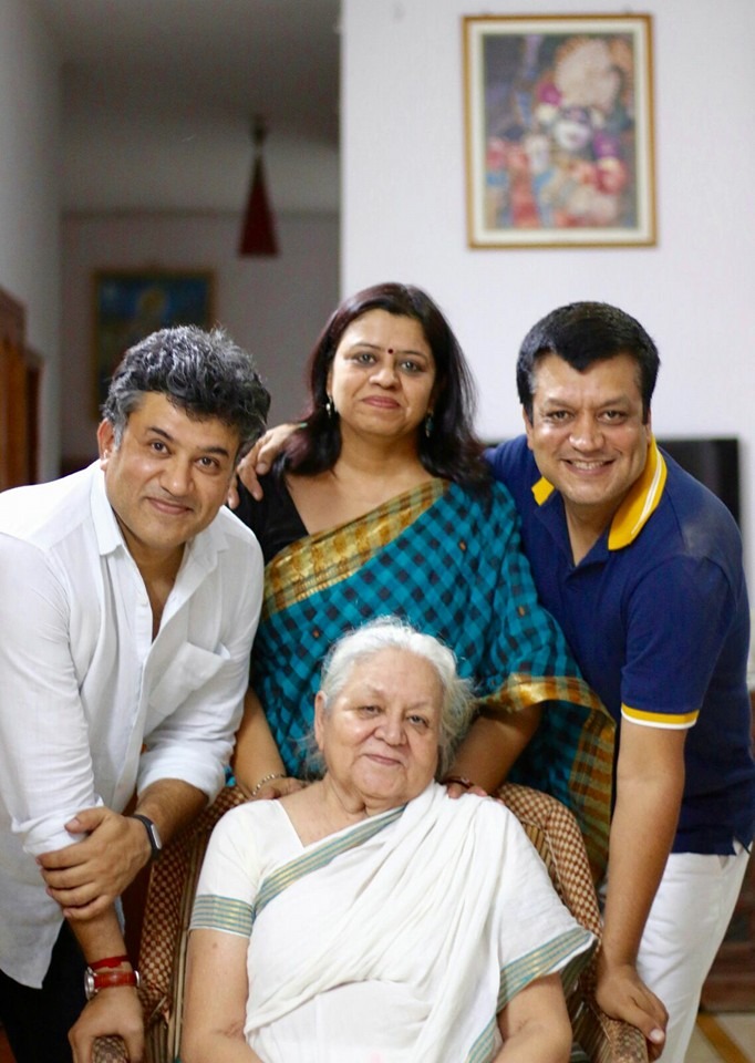 deepak with his family