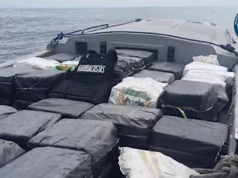 Costa Rican seizes 2 tons of cocaine in the Caribbean