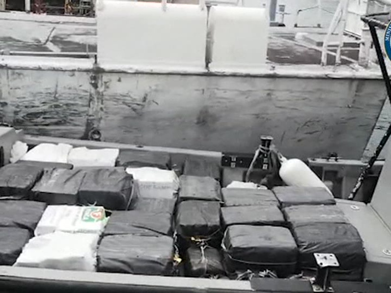 Costa Rican seizes 2 tons of cocaine in the Caribbean