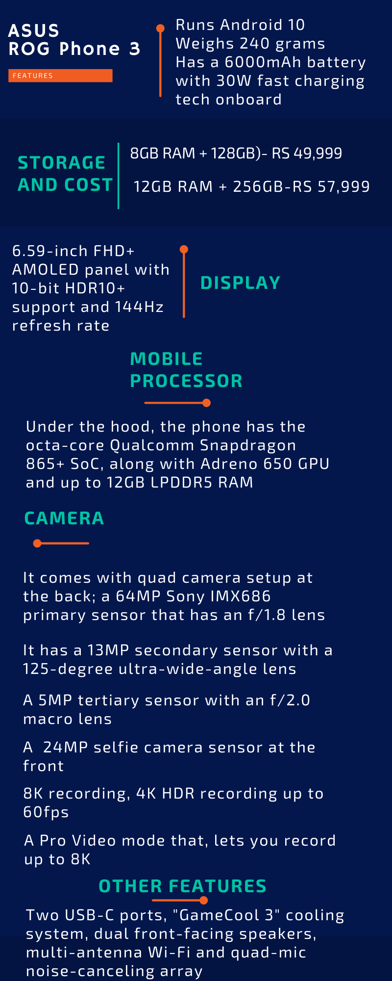 ASUS ROG Phone 3 specs