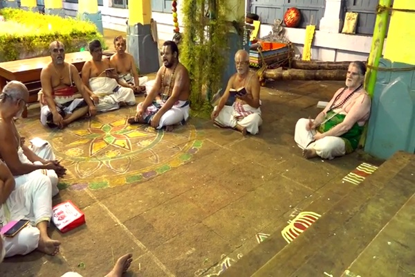 Sayana sevai event in Andal temple