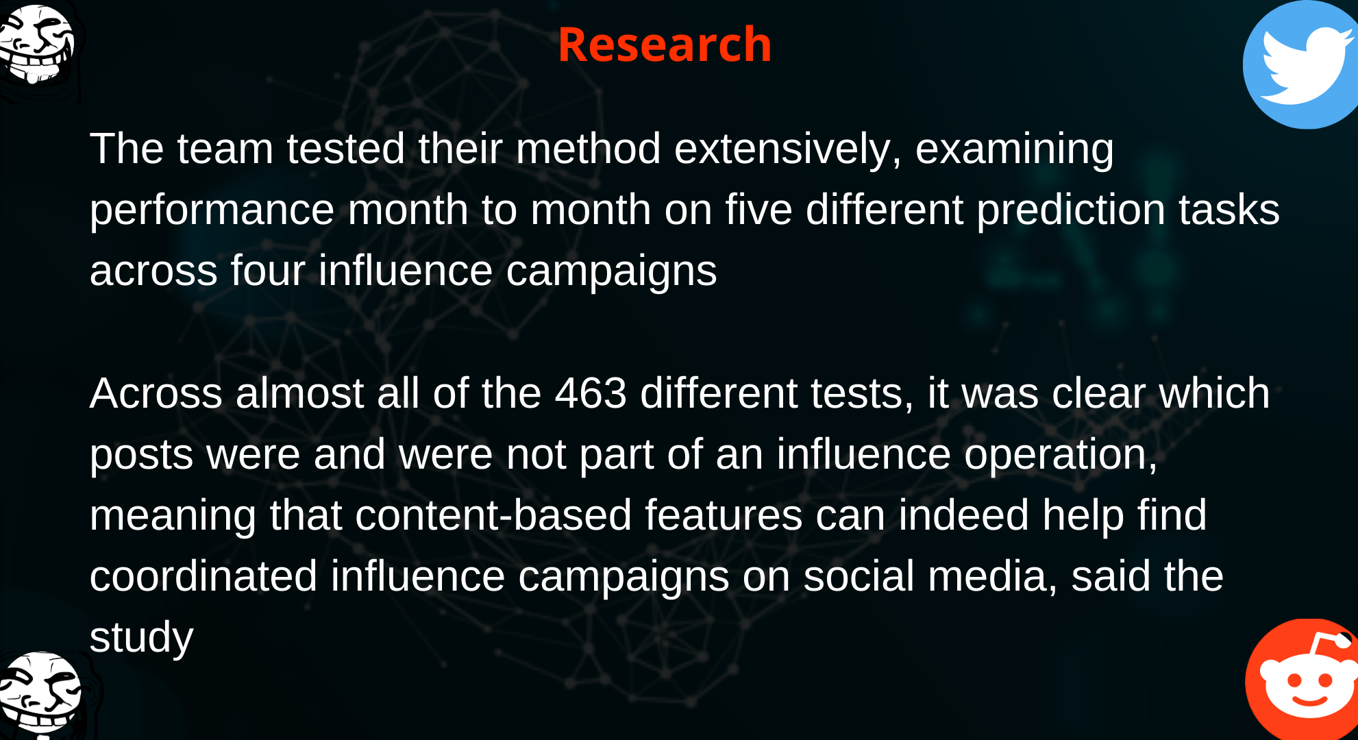 Princeton University on AI on foreign trolls elections,AI on twitter & Reddit