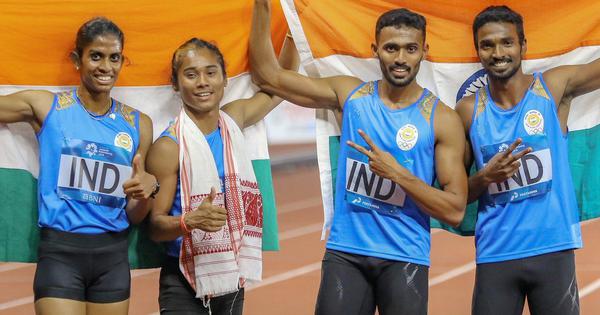 India's 2018 Asian Games mixed relay medal upgraded to gold