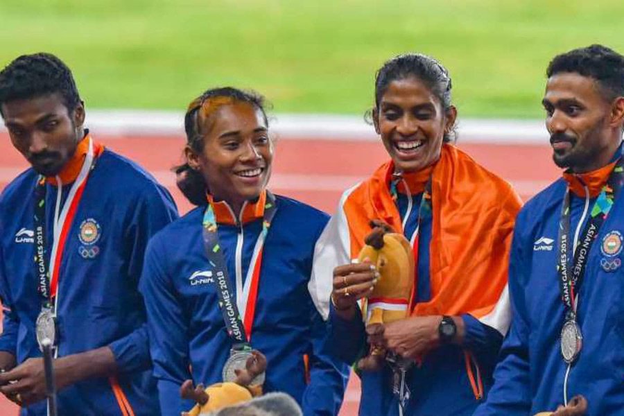 India's 2018 Asian Games mixed relay medal upgraded to gold