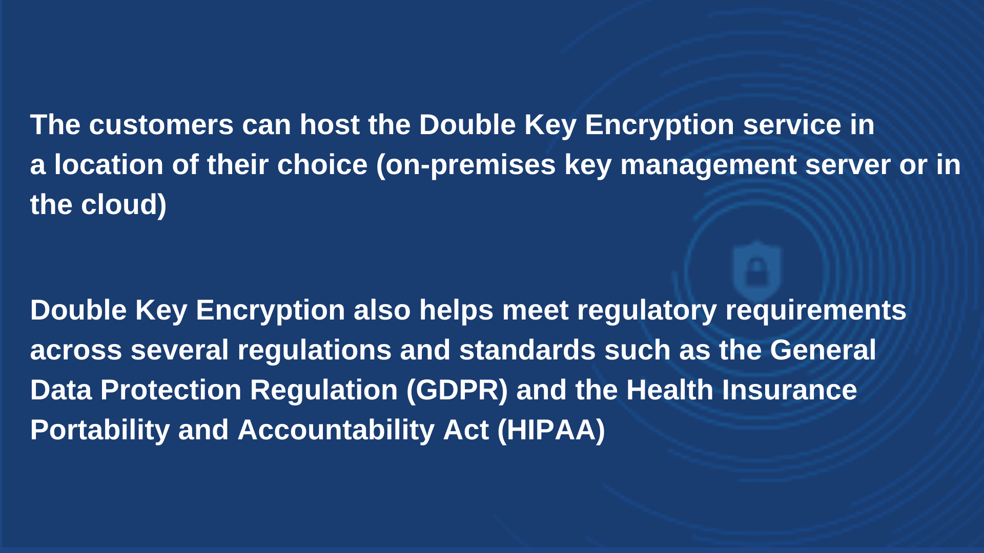 Microsoft 365 uses Double Key Encryption  ,customer's sensitive data protection