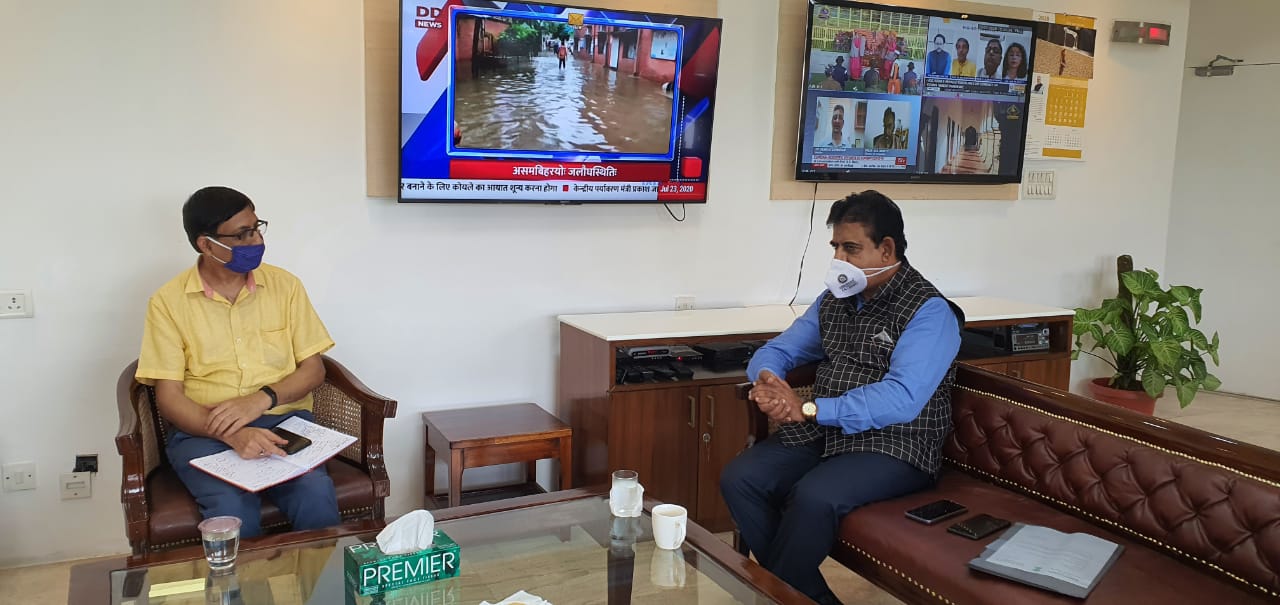 Meeting with Director General of Doordarshan Mayank Kumar Aggarwal