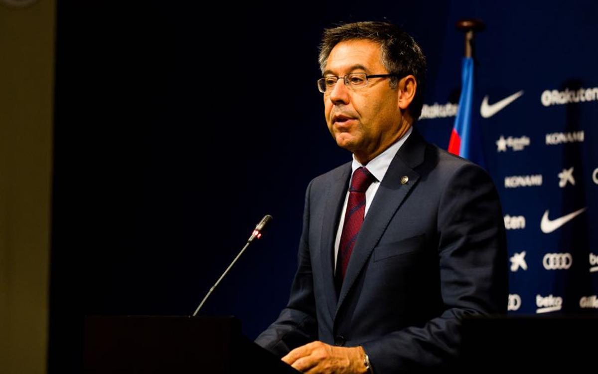 Barcelona President Josep Maria Bartomeu