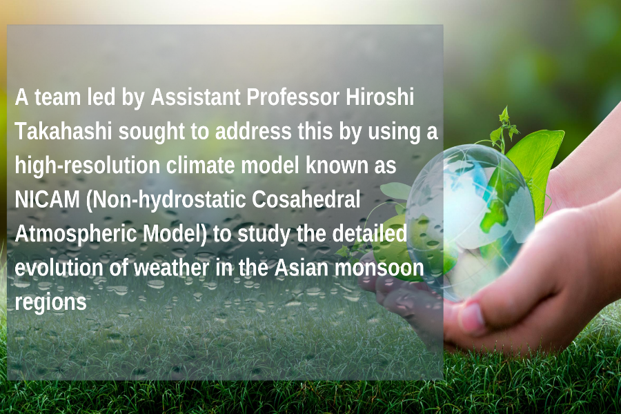 research by Tokyo Metropolitan University.,global warming in Asian monsoon regions