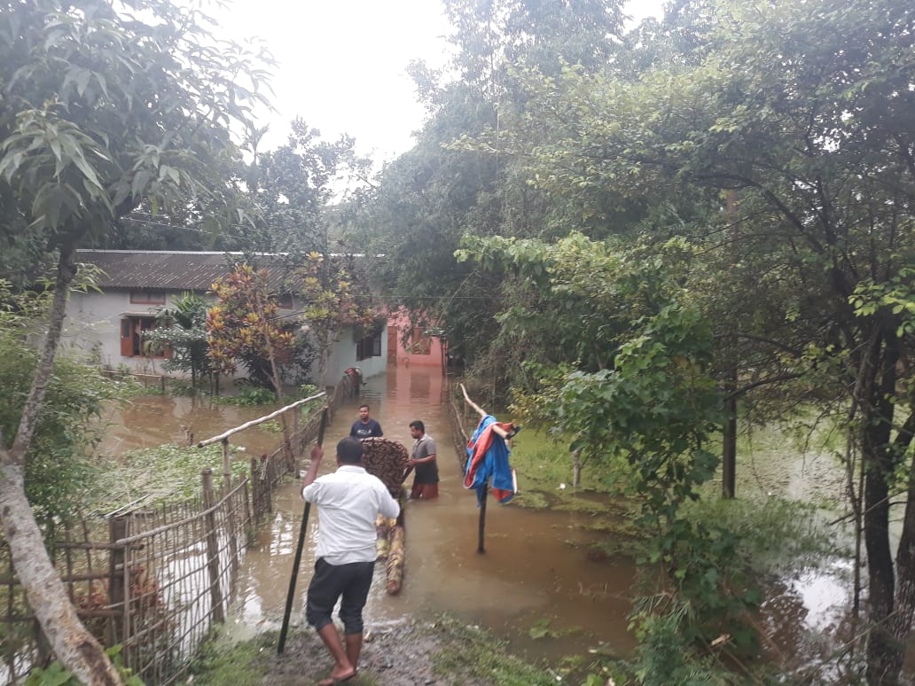 People affected by Assam deluge