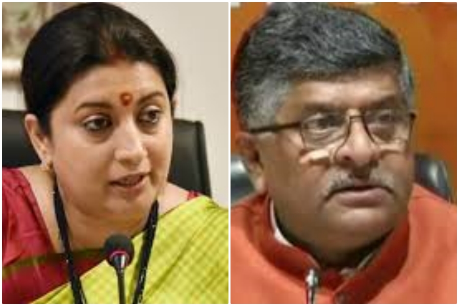 Smriti Irani and Ravi Shankar Prasad